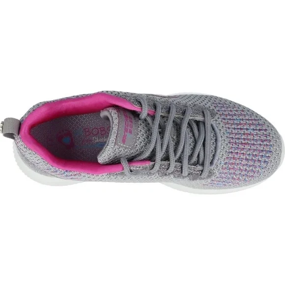 BRAND NEW youth girl skechers lil bobs memoryfoam glitter shoes size 3Y 4Y 5Y - Picture 2 of 4